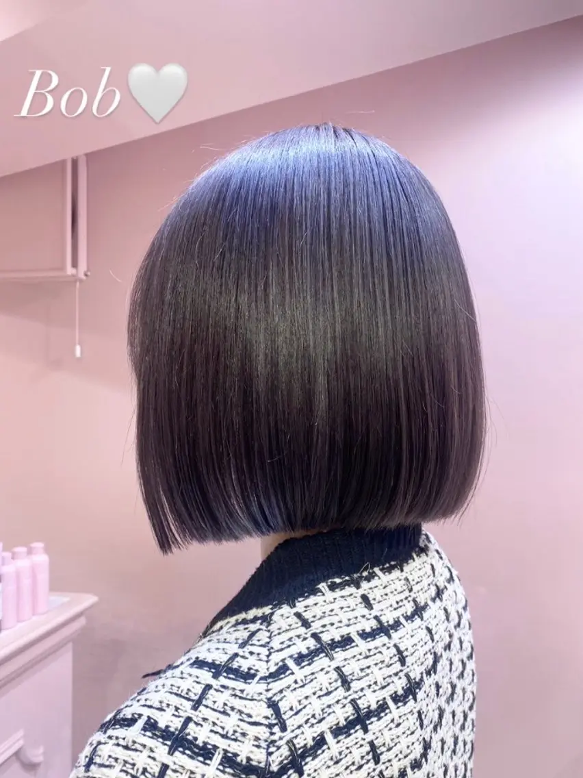 ミディアム ヘアカラー 透明感/艶カラー 💘Hanaのヘアスタイル