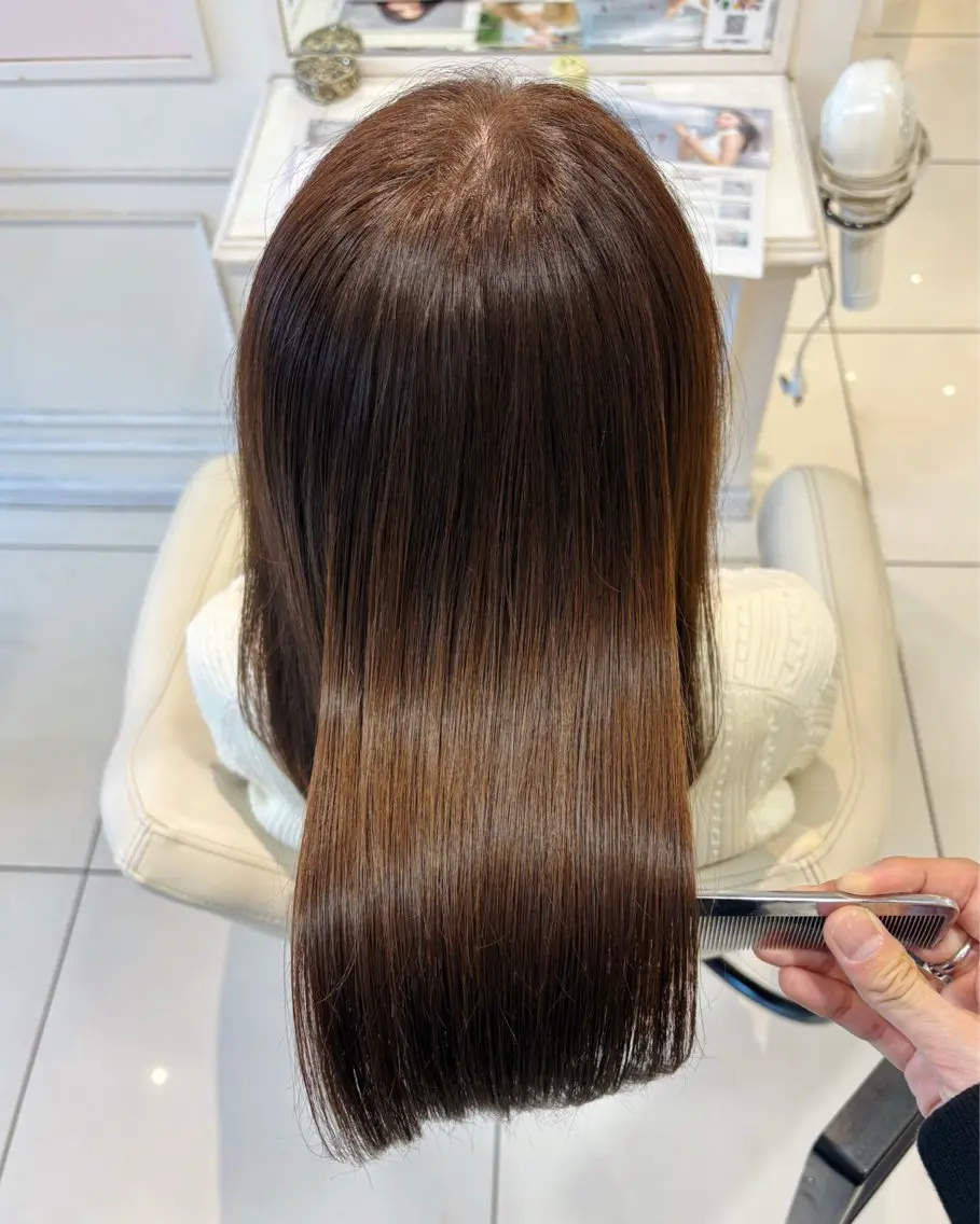 カラー ブラウンカラー ショコラブラウン 髪質改善 カット ヘアカラー トリートメント 高橋 佑のヘアスタイル