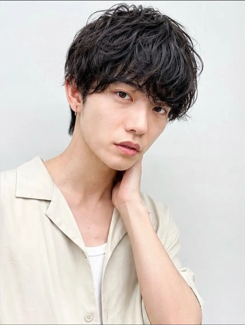 ショート パーマ メンズ カット パーマ 🔥men's特化 🔥三上 拓真のヘアスタイル
