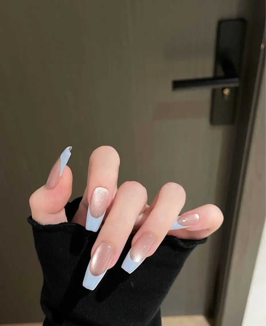 💖流行水光ちゅるんマグネット+カラーフレンチ✨の写真