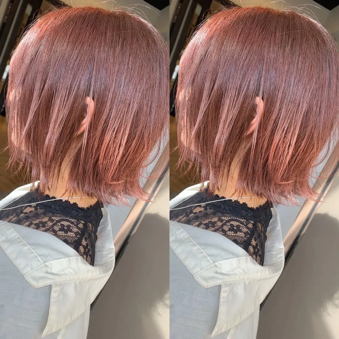 ショート ヘアカラー トリートメント 髪質改善will hairdesignのヘアスタイル