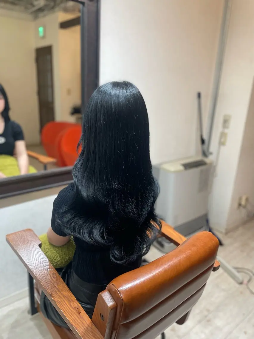 ロング ヘアカラー エクステ orque deux .kannaのヘアスタイル