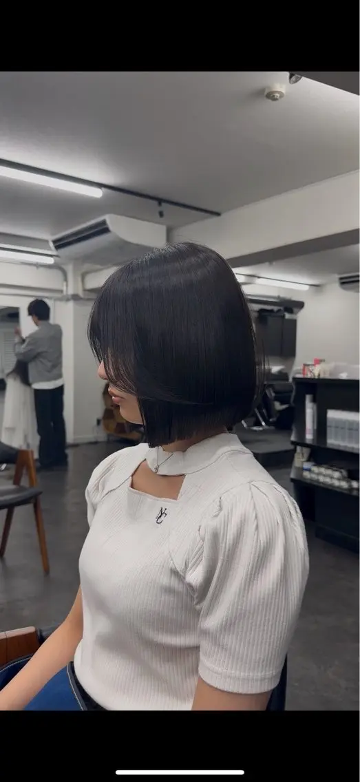 ショート カラー ヘアアレンジ カット ヘアカラー ボブ指名1位/パツッ とボブ/似合わせのヘアスタイル