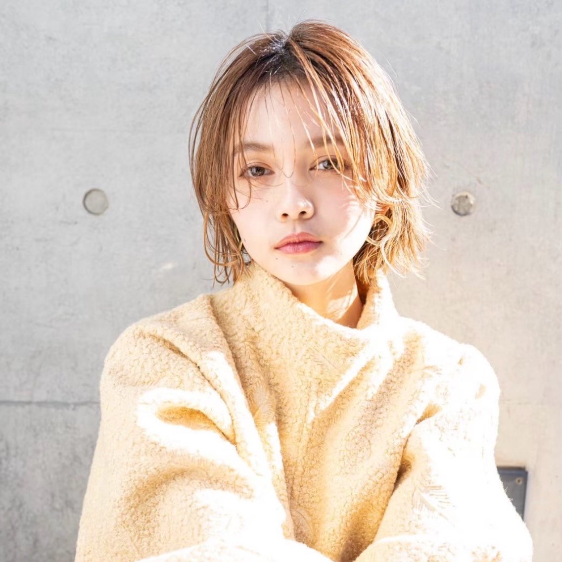 ミディアム パーマ 田町/三田 KEITAのヘアスタイル