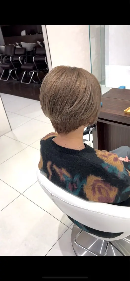 カラー キッズ ベージュカラー ミルクティーベージュ earth甲府昭和店 東 允のヘアスタイル