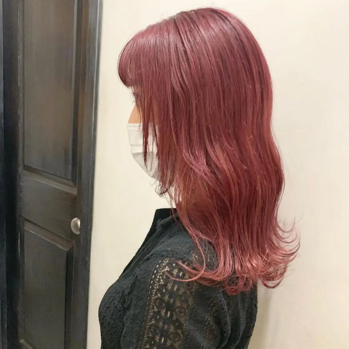 セミロング カラー ピンクカラー 💡似合わせのプロ 💡takutoのヘアスタイル