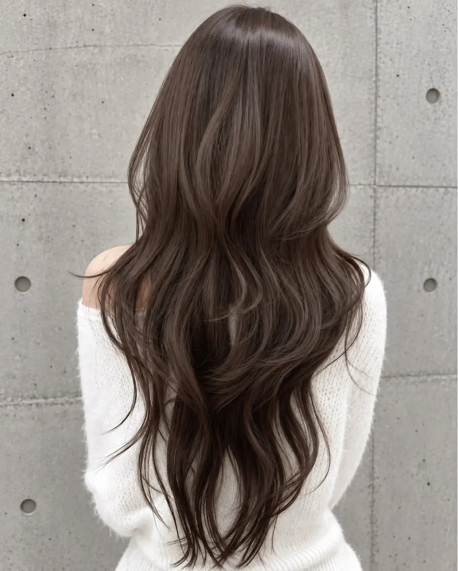 セミロング カラー ヘアアレンジ グレージュ くびれヘア 顔まわりレイヤー ハッシュカット 韓国風ヘア カット ヘアカラー トリートメント 🌫️大人韓国ヘア 🌫️naoyaのヘアスタイル