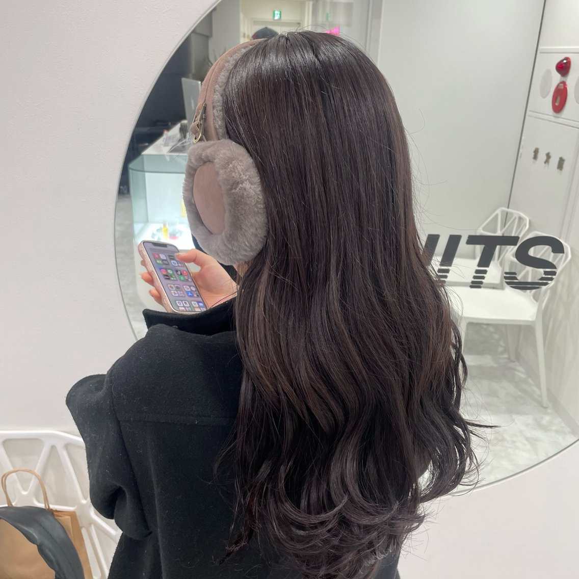 ミディアム カラー ヘアカラー トリートメント ショコラ🤎チョコ 🍫マロン🌰暗髪のヘアスタイル