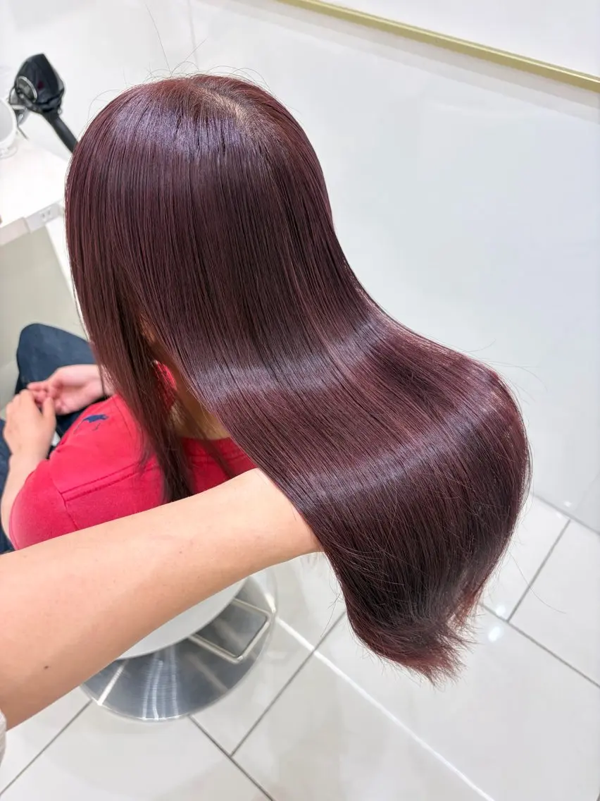 ロング カラー ブリーチ 透明感カラー ヘアカラー トリートメント COA PLUS 千葉/はやのヘアスタイル