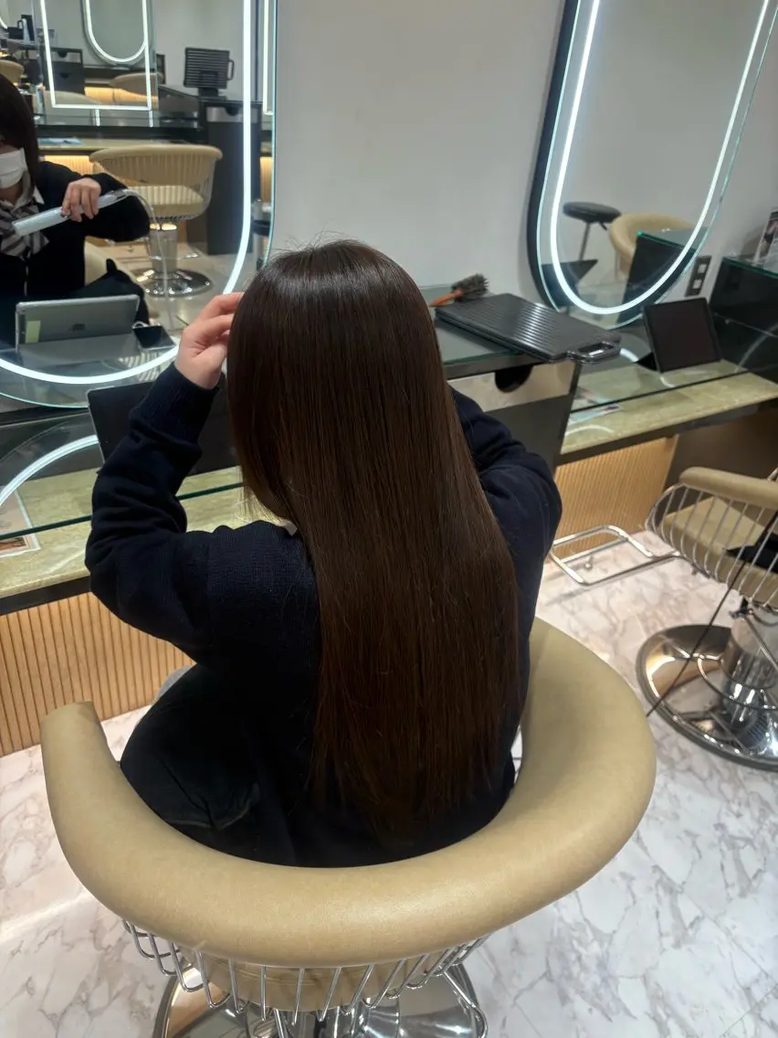 ロング ヘアカラー 篠田 健太郎のヘアスタイル