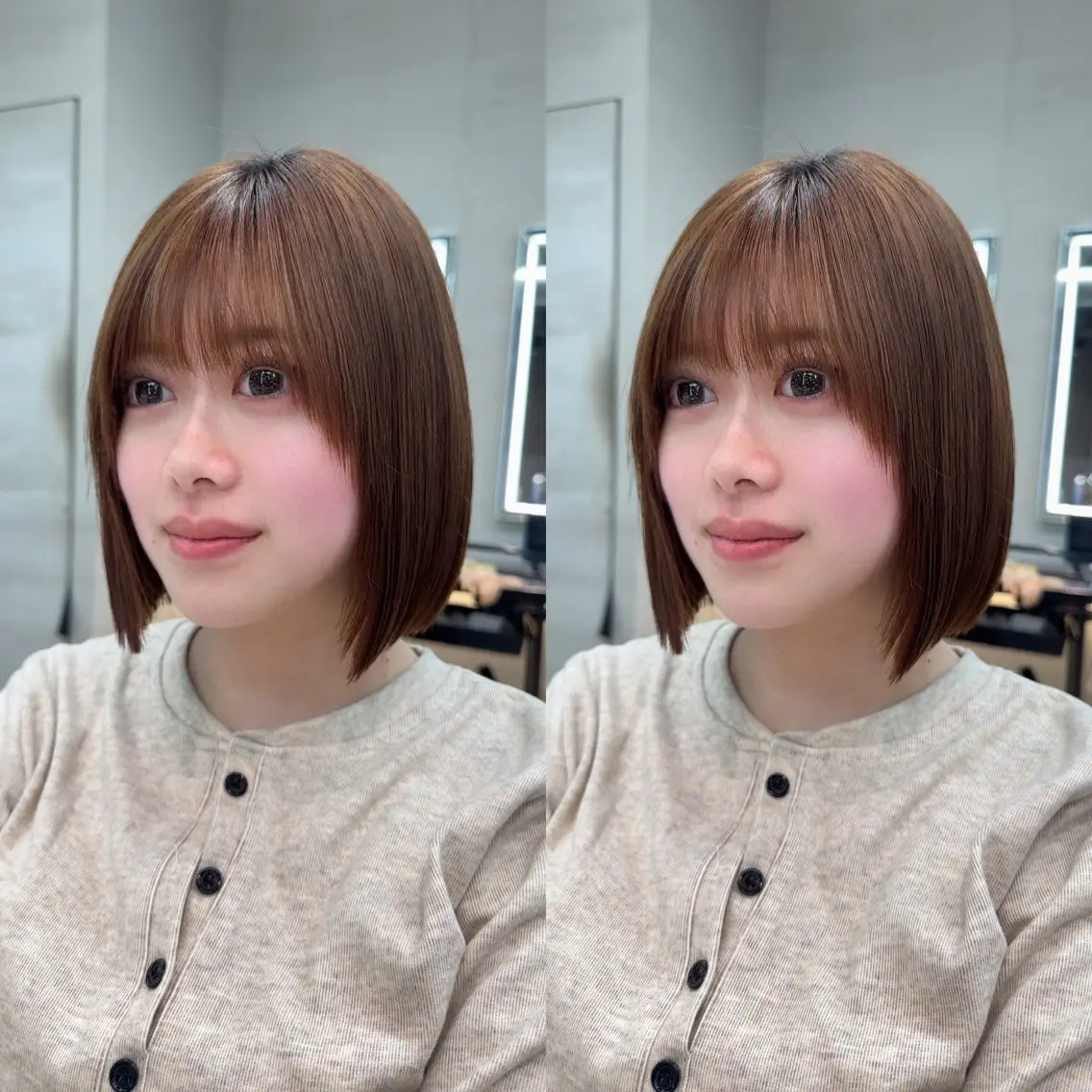 ミディアム カット 縮毛矯正 トリートメント ✨髪質改善特化✨副 店長椎葉信乃介のヘアスタイル