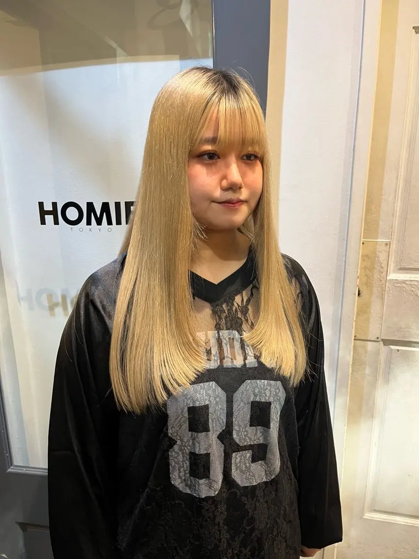 ロング カラー カット ヘアカラー sora / 渋谷 / ハイトーンのヘアスタイル