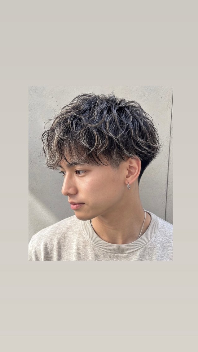メンズカット＋パーマ＋トリートメント付き🌿　18時​〜​の写真