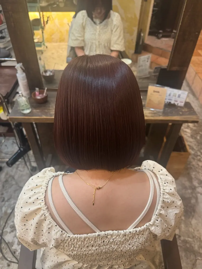 ショート カラー カット ヘアカラー トリートメント 韓国ヘア🫧艶カラー 🫧髪質改善/オオヤのヘアスタイル