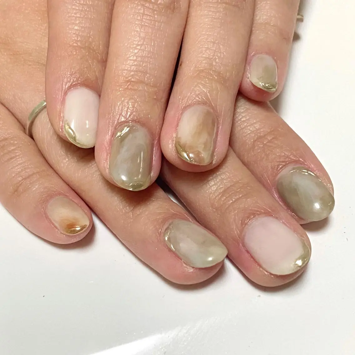 ネイル 持ち込み ニュアンスネイル Josee 山田のネイルデザイン
