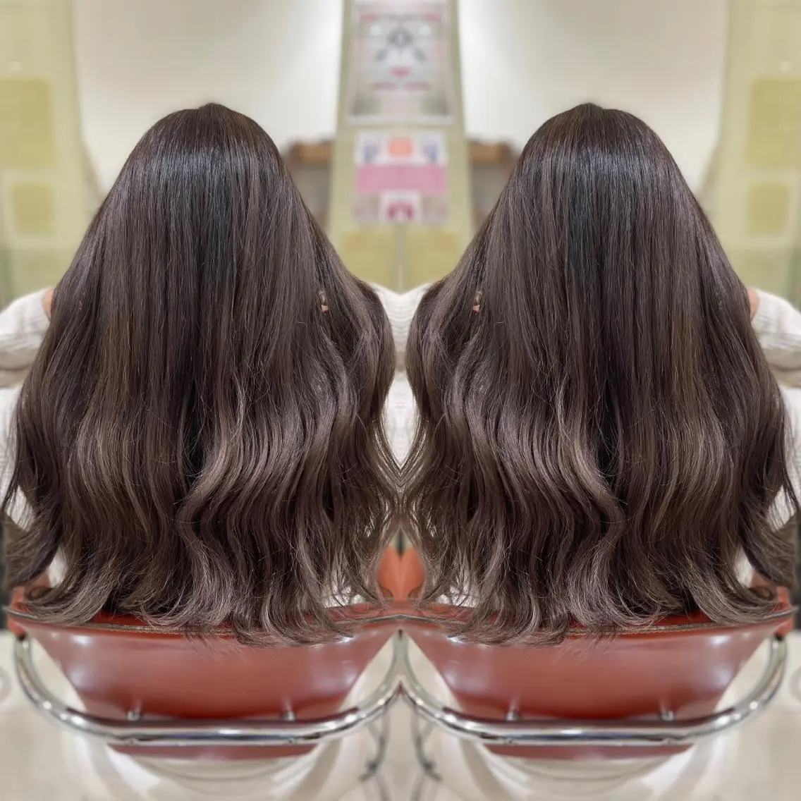 ミディアム Y Uのヘアスタイル
