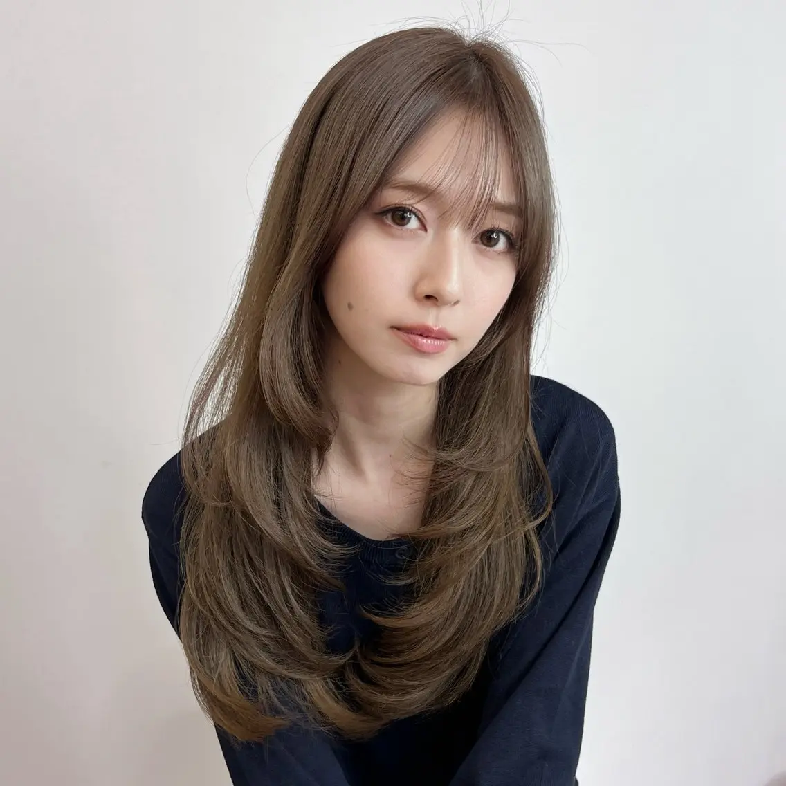 ロング レイヤーカット カット ヘアカラー トリートメント 渋谷レイヤーカット❌ 縮毛矯正専門/武田涼のヘアスタイル