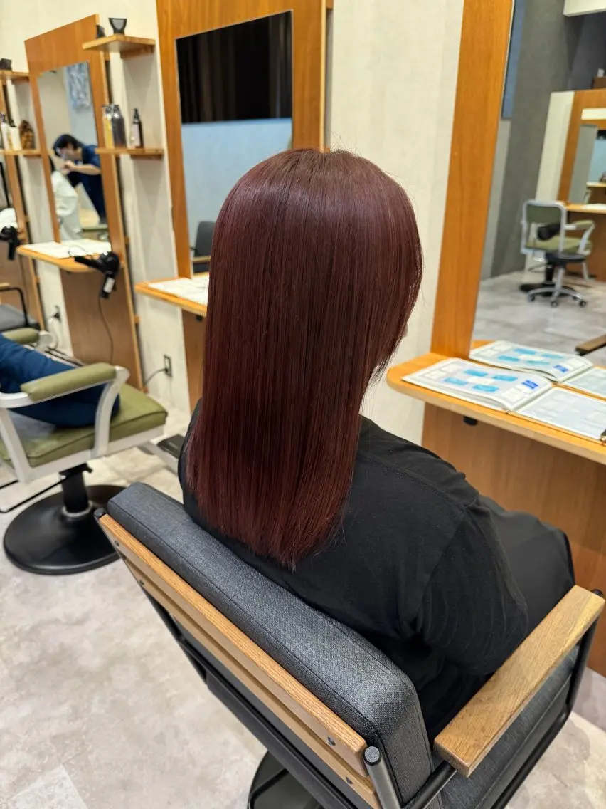 セミロング カラー 髪質改善 カットモデル𓍲横堤 🫧秋積日向のヘアスタイル