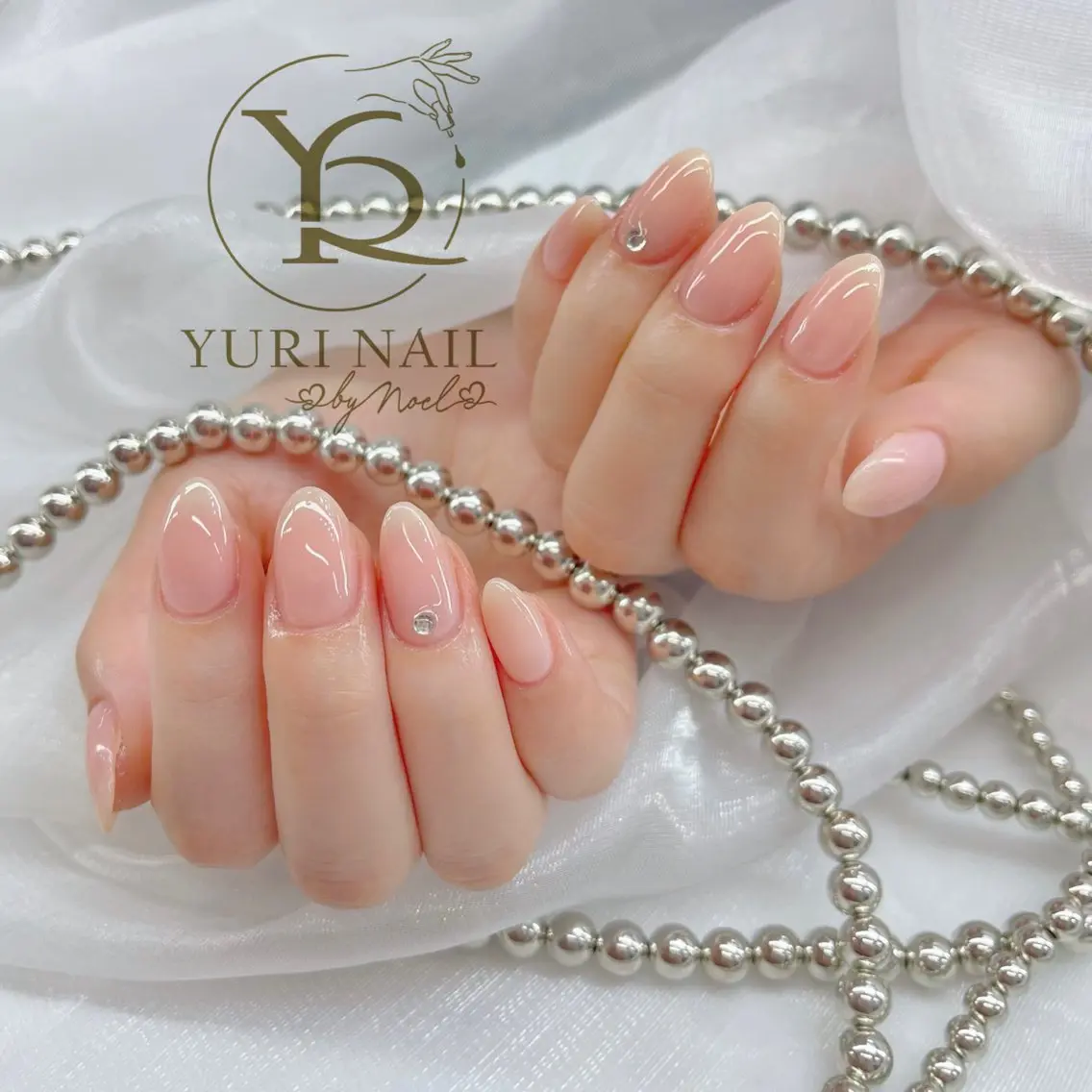ネイル チークネイル フットネイル フレンチネイル グラデーション キラキラネイル ハンドネイル フットネイル YURI Nail Funabashiのネイルデザイン