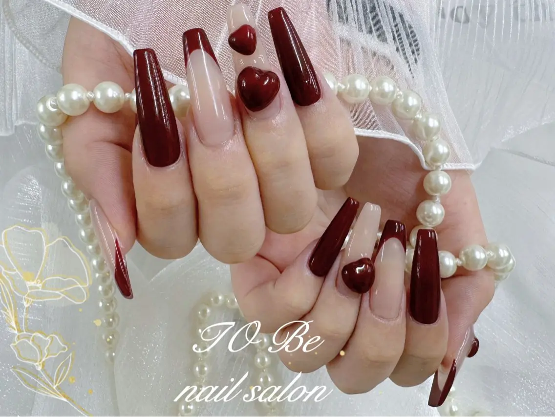 ロング ハンドネイル Nail Salon To Be珈月のネイルデザイン