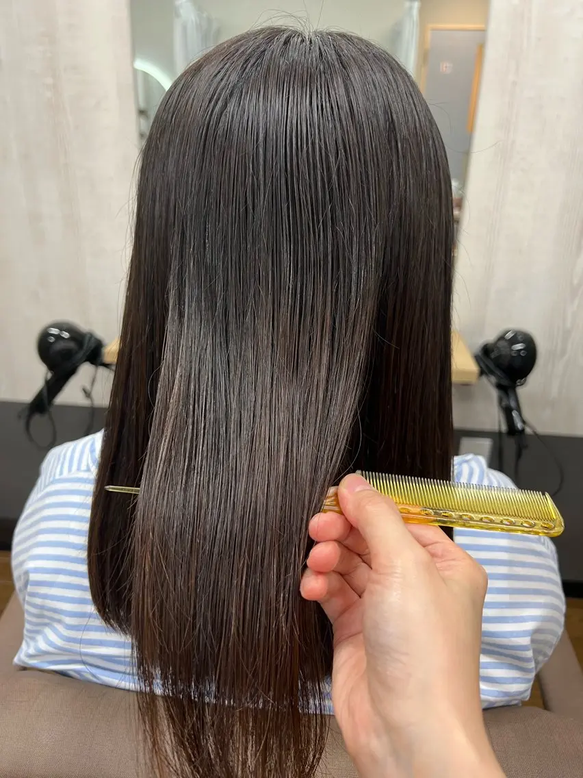 セミロング 髪質改善 カット トリートメント TELA HAIR 幕張本郷店 千尋のヘアスタイル