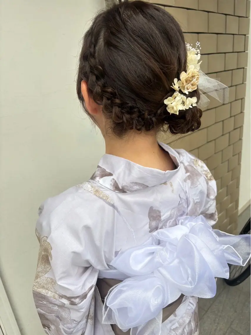 ロング ヘアアレンジ 着付け 美髪× ヘアセット✨Araiのヘアスタイル