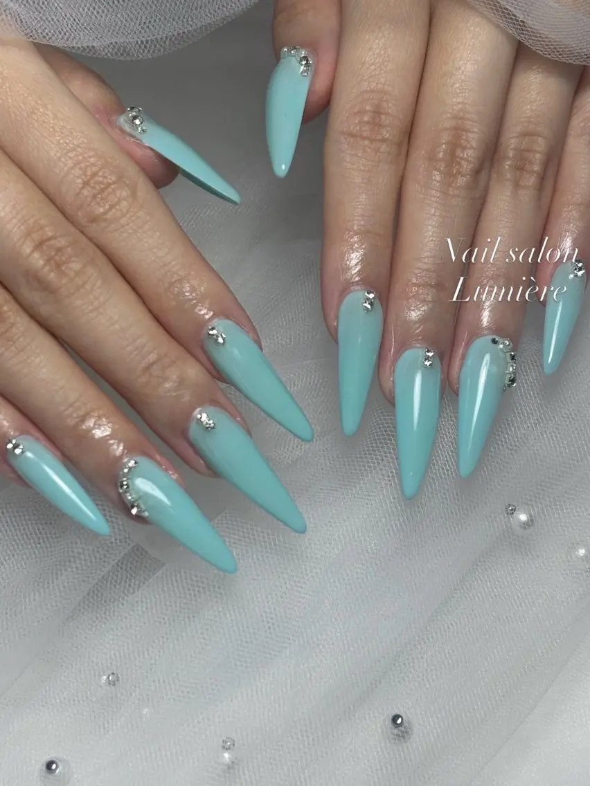ネイル ロングネイル ハンドネイル Lumière| ロング|ワンホンのネイルデザイン