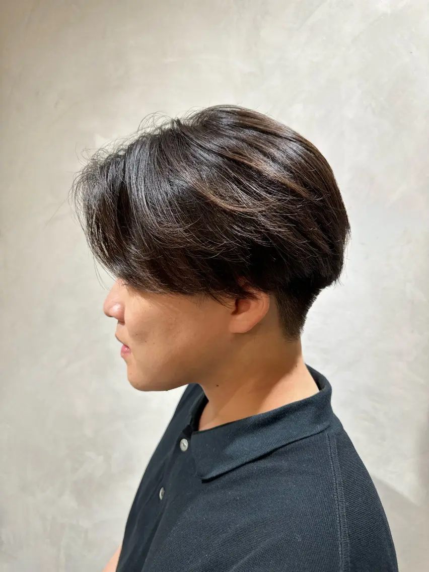 ショート パーマ メンズ メンズパーマ ニュアンスパーマ 横浜/レイヤー/ カネコのヘアスタイル