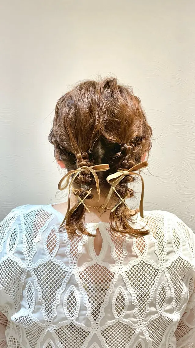 ショート ヘアアレンジ 札幌 ヘアアレンジ 🍎 タナカセリナのヘアスタイル