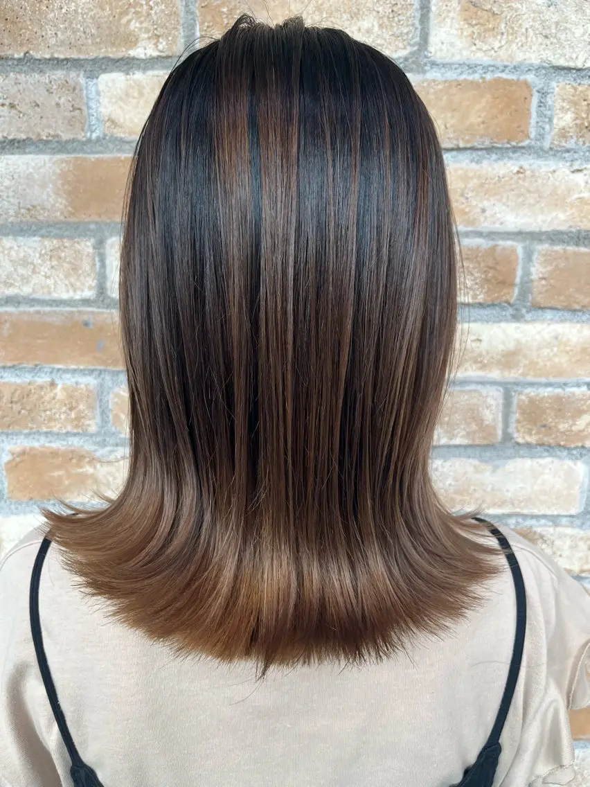 ミディアム ヘアカラー LucksiMie ginza 明松のヘアスタイル