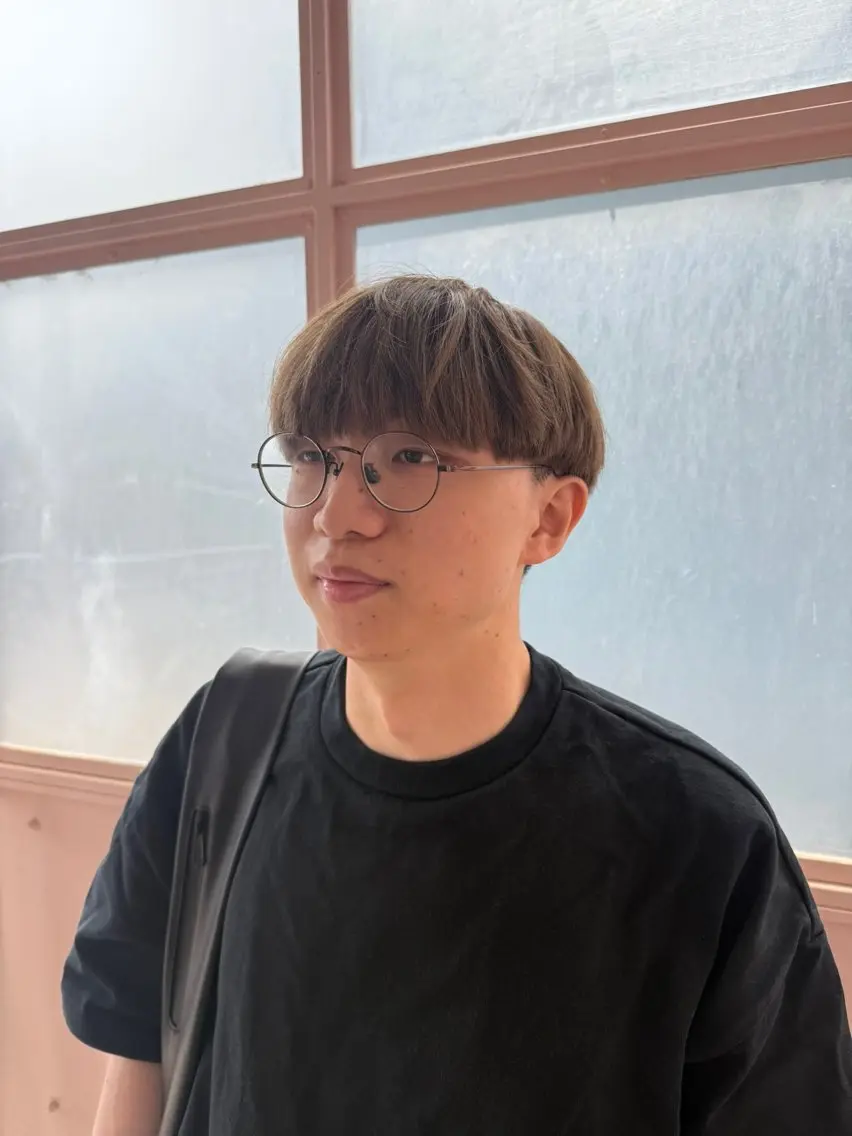 カラー メンズ マッシュ 刈り上げ ベージュカラー 透明感カラー カット ヘアカラー 鈴木愛海/レイヤー /透明感カラーのヘアスタイル