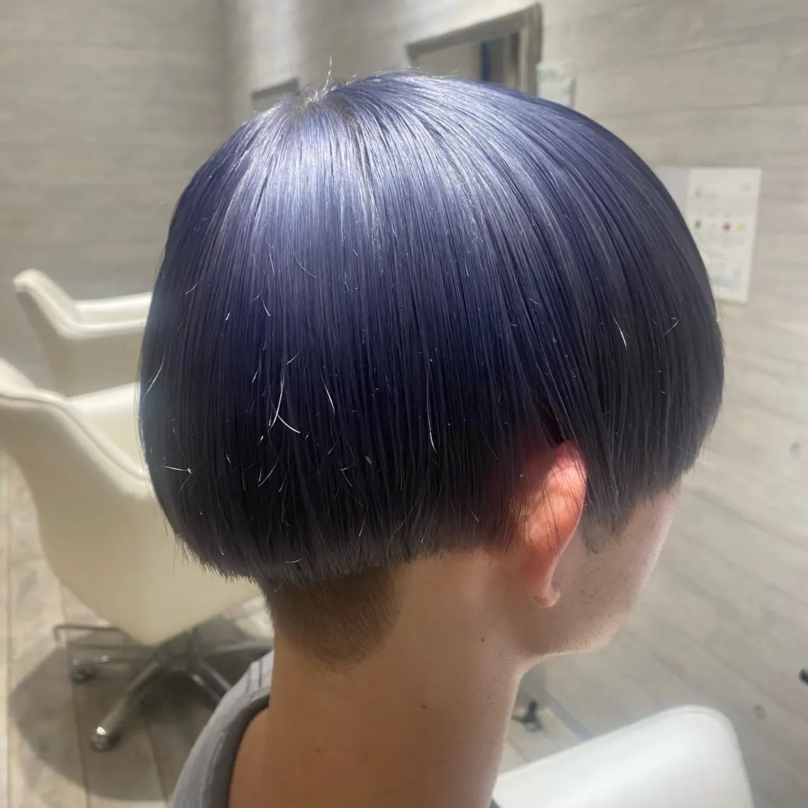 ショート カラー アッシュ ブルーカラー ブルーアッシュ トリートメント 🦋ハイトーン特化 🦋‪Nozomiのヘアスタイル