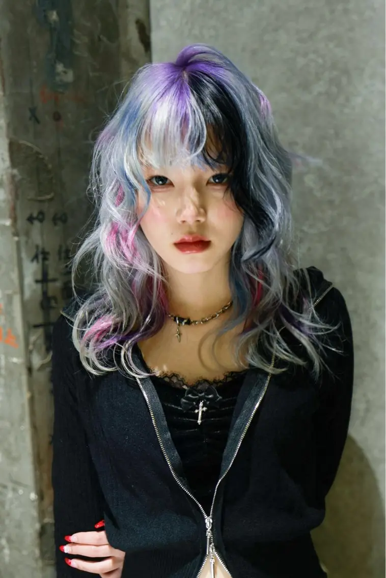 ロング カラー ヘアカラー 梅田デザインカラー 🌈🏆ヒノキのヘアスタイル
