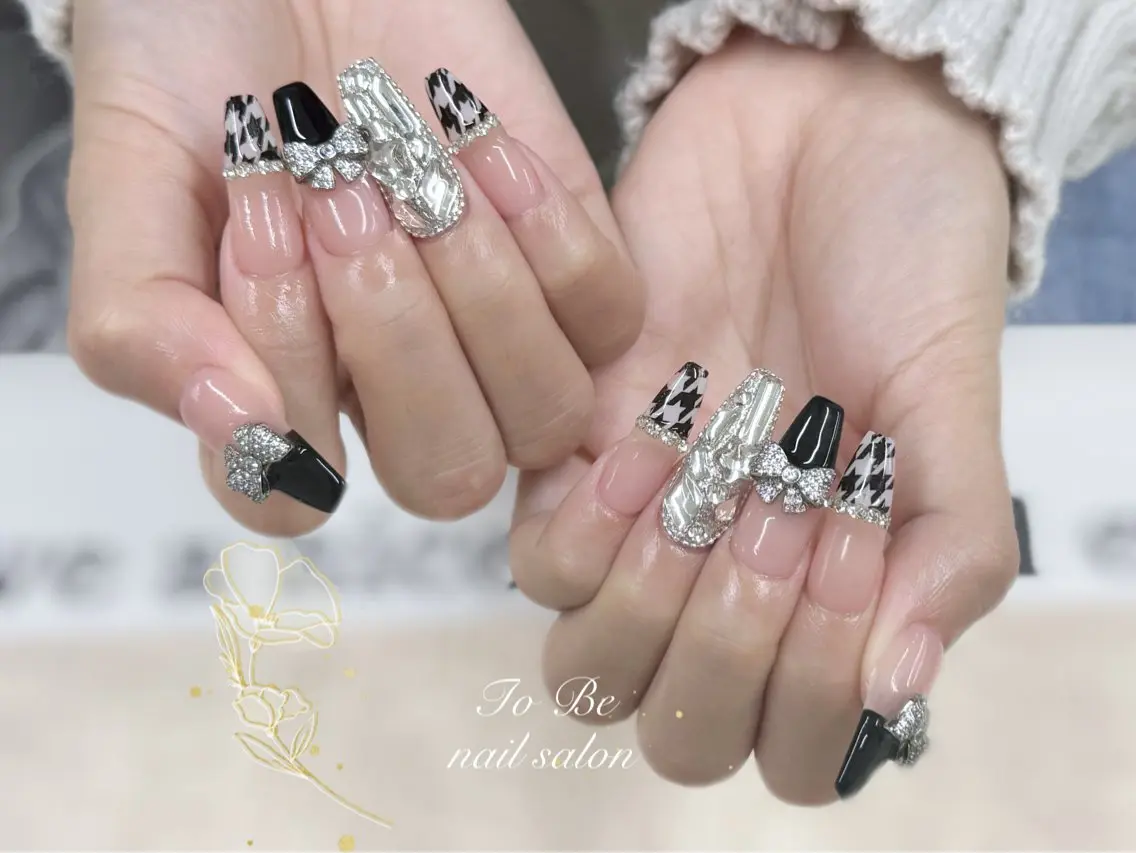 ロング ハンドネイル Nail Salon To Be珈月のネイルデザイン