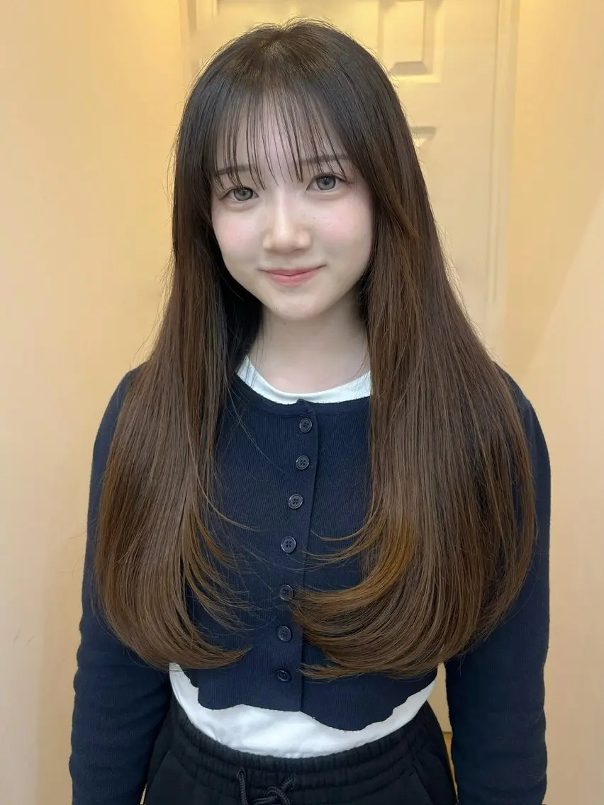 ロング カット yuka ボブカットモデルのヘアスタイル
