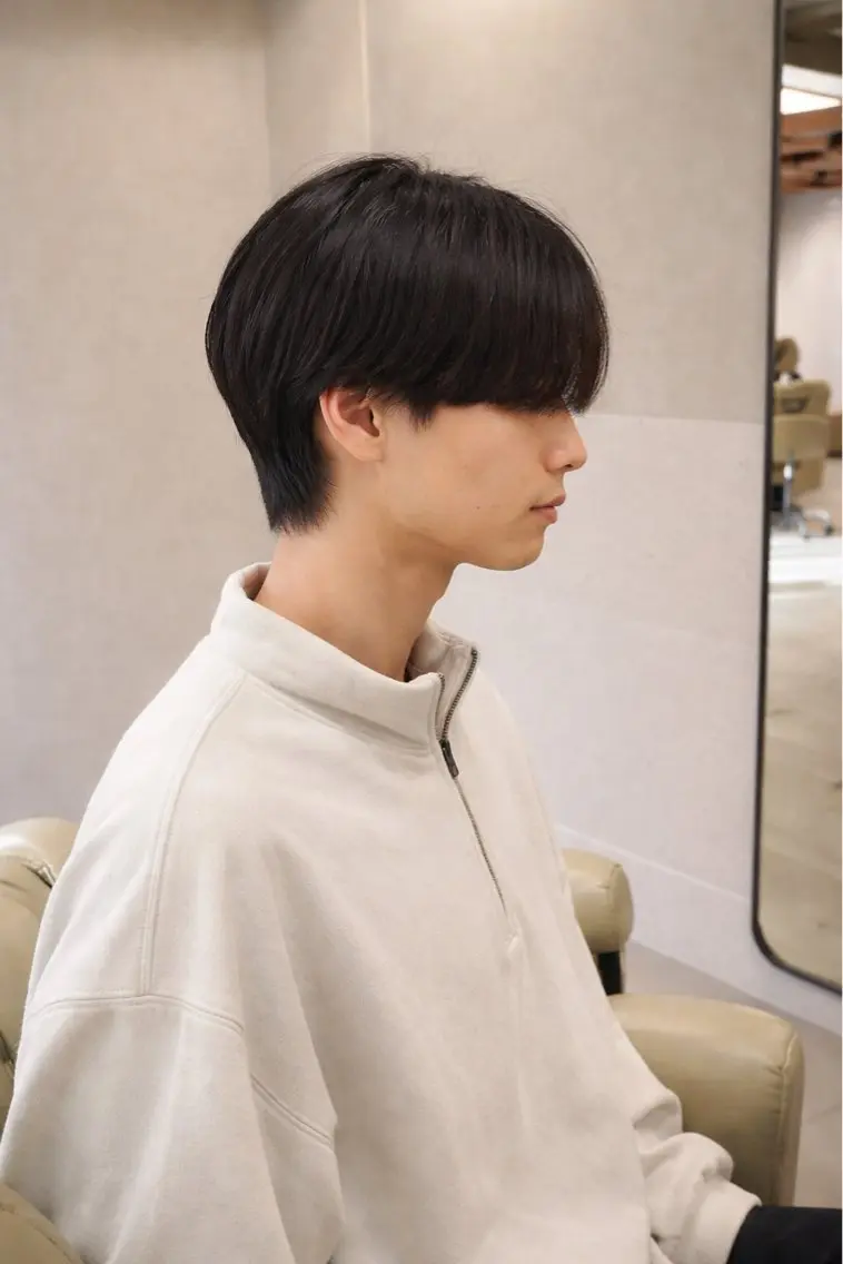 メンズ カット パーマ トリートメント ニュアンスパーマ／ レイヤー／茶屋町のヘアスタイル