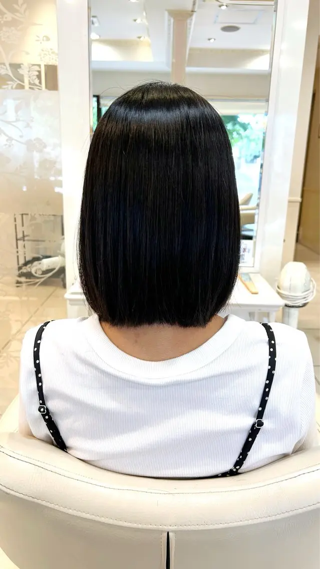 ショート ボブ 縮毛矯正 カット 縮毛矯正 トリートメント 高橋 佑のヘアスタイル