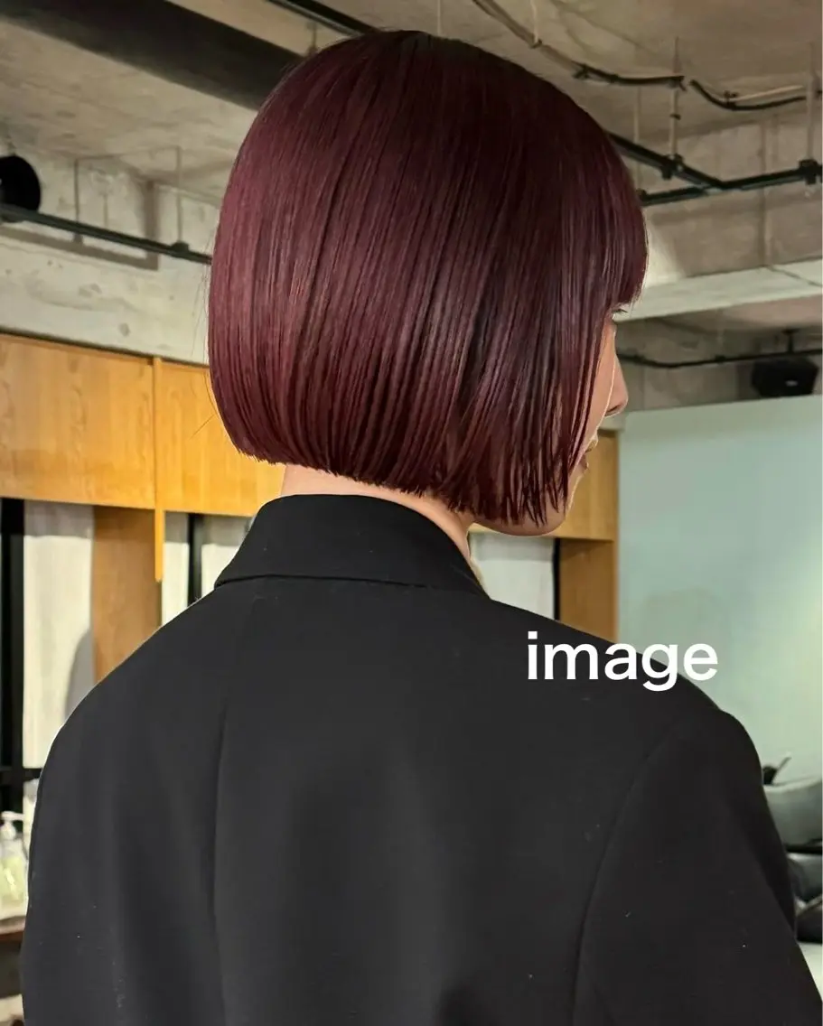 【🍒鎖骨上の方のみ限定🍒】ダメージレス艶カラー+TOKIOトリートメントの写真