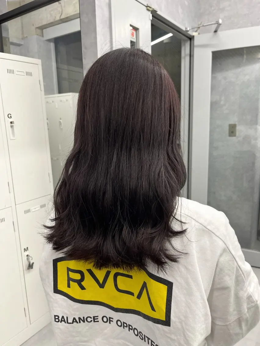 セミロング カラー ブリーチ ラベンダーカラー カット ヘアカラー トリートメント NUMBER 天王寺 🌼yuriのヘアスタイル