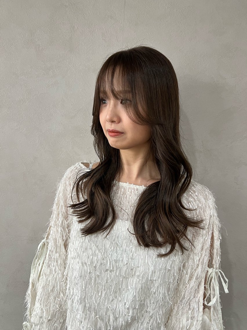 ロング カラー ベージュカラー オリーブベージュ ロング ヘアカラー 垢抜け🪽髪質改善 透明感💎メンズのヘアスタイル