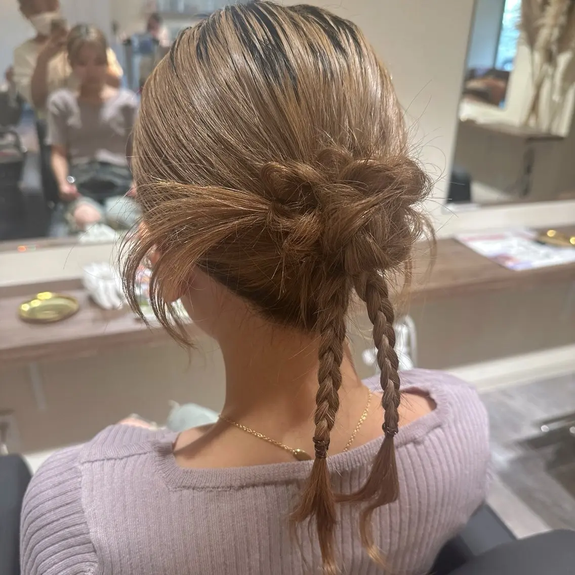 ミディアム ヘアアレンジ ヘアセット 高橋 那美のヘアスタイル