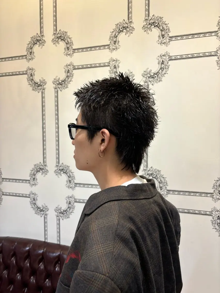 ショート メンズ カット shinta スパイキー/パーマのヘアスタイル