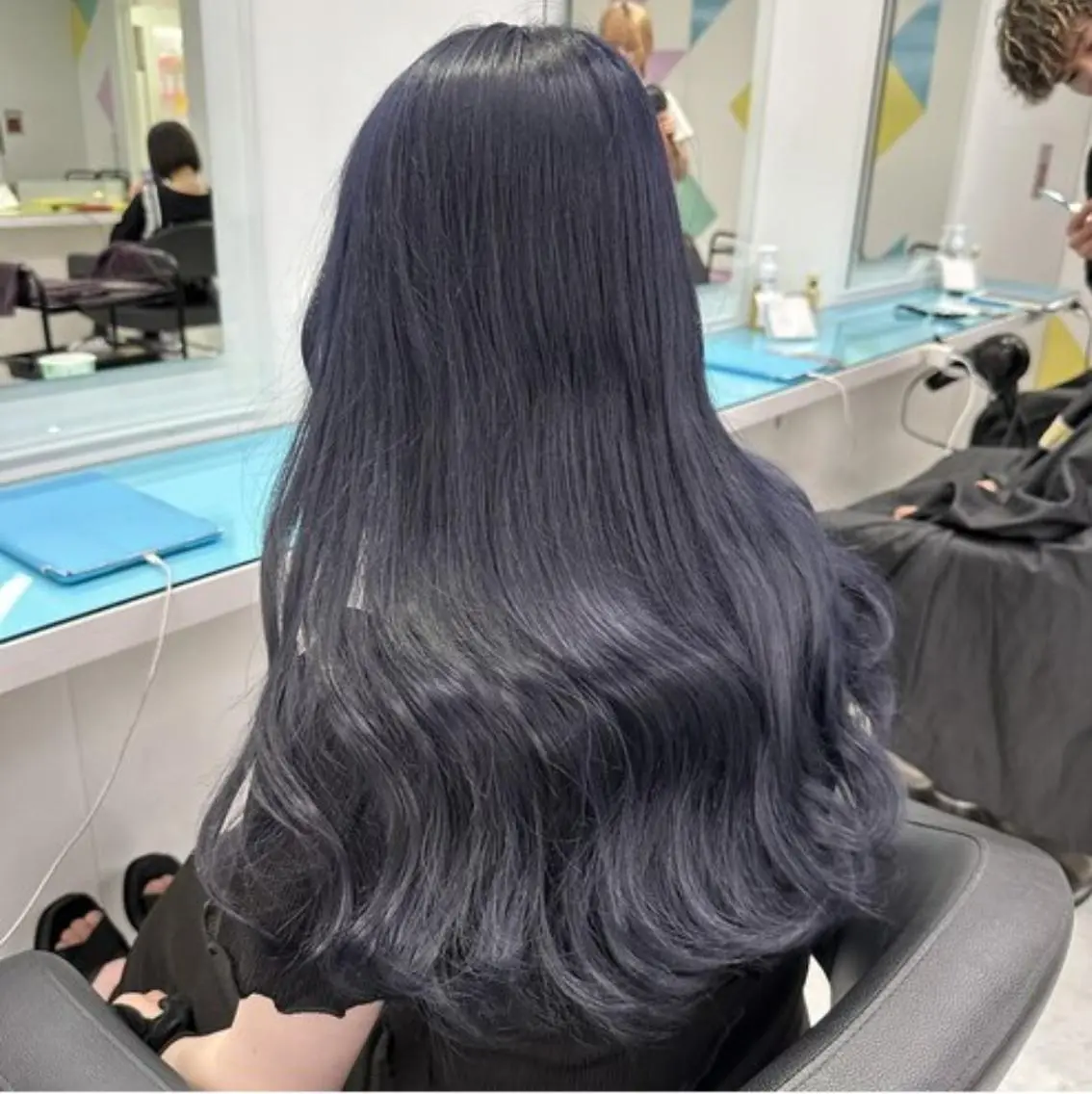 【梅田】過去イチ盛れる韓国ロング🖤プラチナエクステ100本\15000の写真