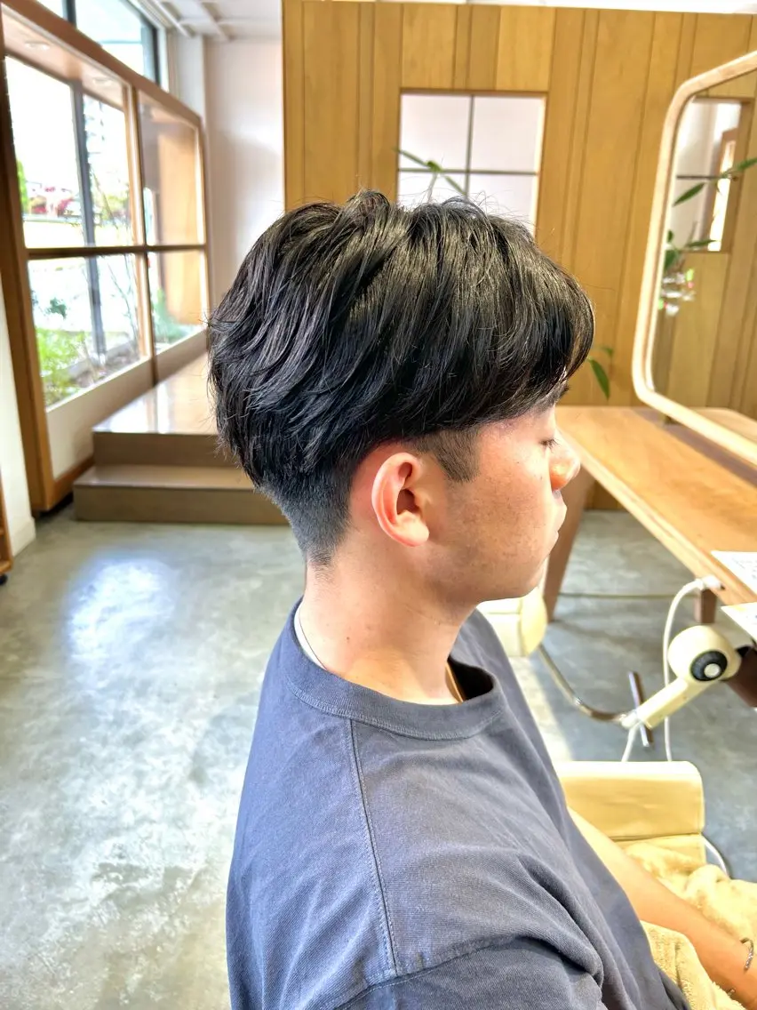 ショート パーマ メンズ メンズパーマ 佐藤 悠生 メンズパーマ.カットのヘアスタイル