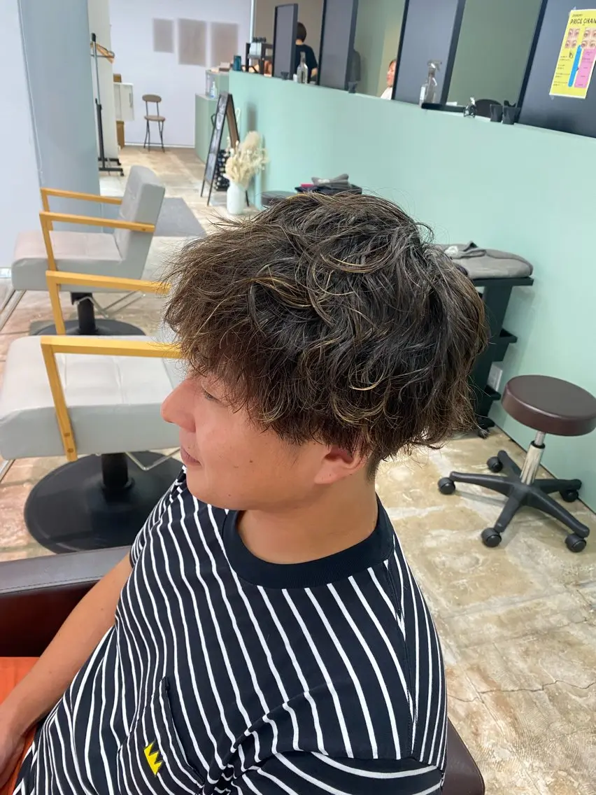 メンズカット＋ツイストorスパイラルパーマの写真