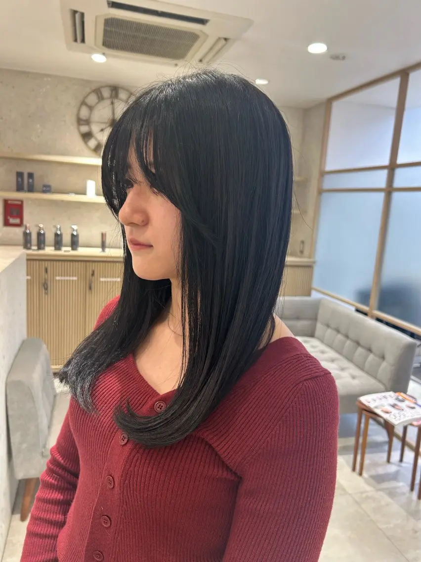 ロング カット ヘアカラー トリートメント 盛れるhair⟡.· 石川梨央のヘアスタイル