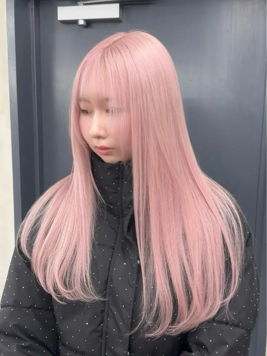 ロング カラー ベージュカラー ブリーチ ケアブリーチ 透明感カラー デザインカラー カット ヘアカラー トリートメント ブリーチ ハイトーン 特化🌈フジタハルキのヘアスタイル