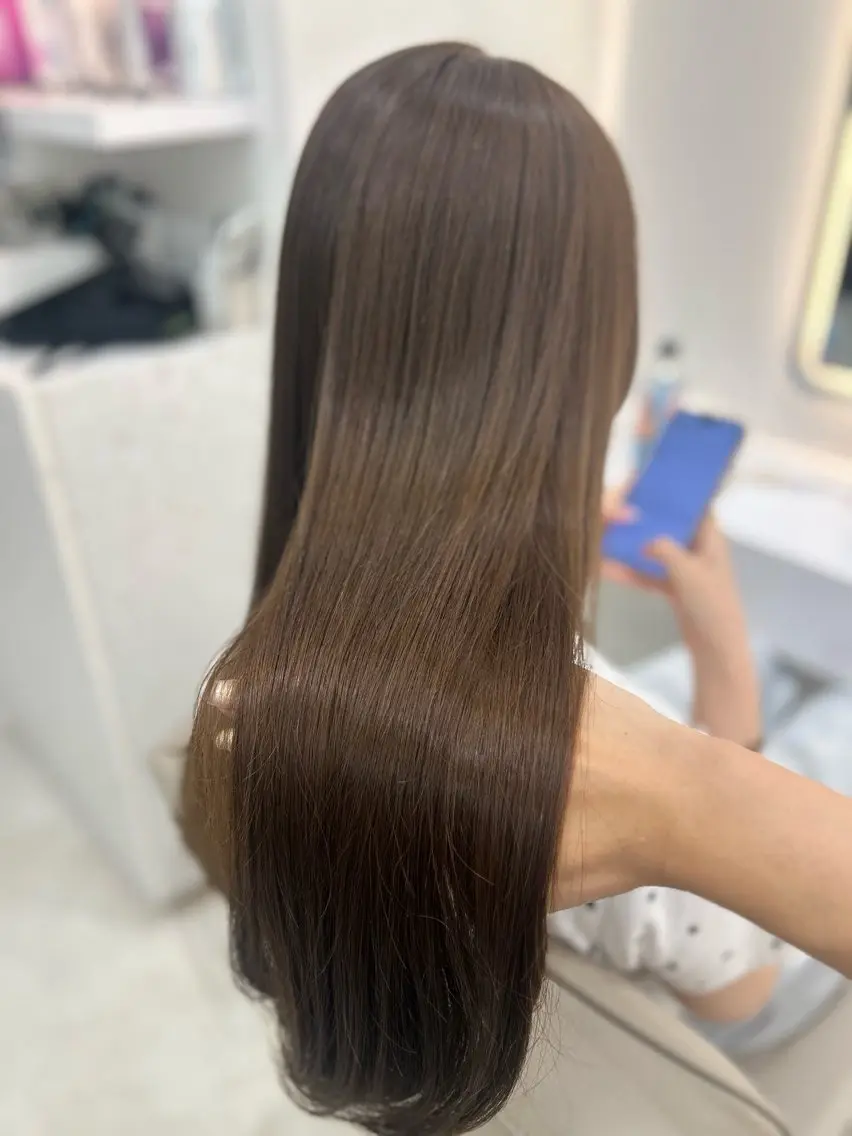 ロング カラー カット ヘアカラー トリートメント ダブルカラー髪質改善 /Annaのヘアスタイル