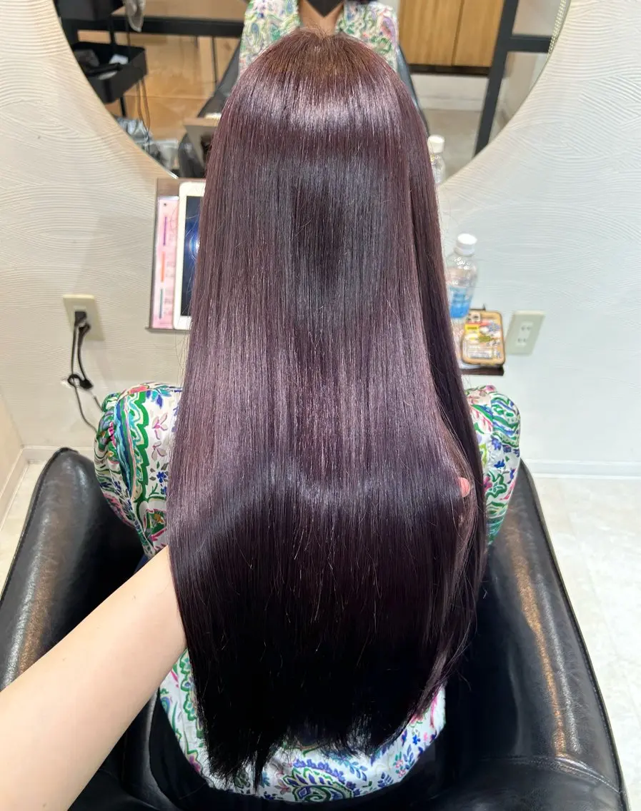 ロング カラー きはね 💚のヘアスタイル