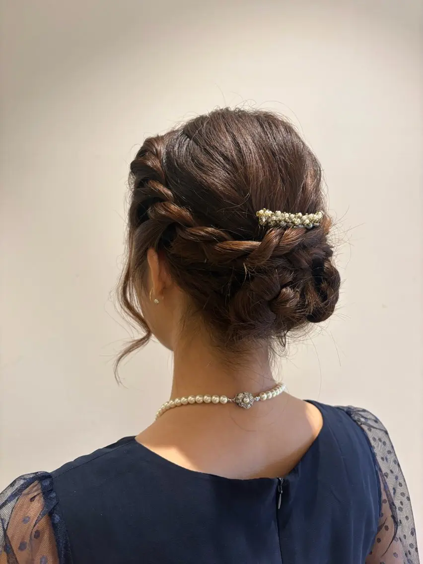 〖特別な日などに💍〗アップスタイルアレンジ🎀の写真